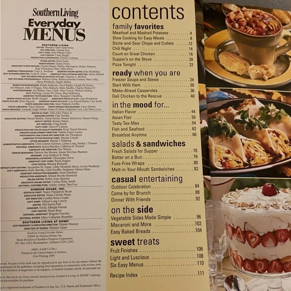 Vintage southern living cookbook
